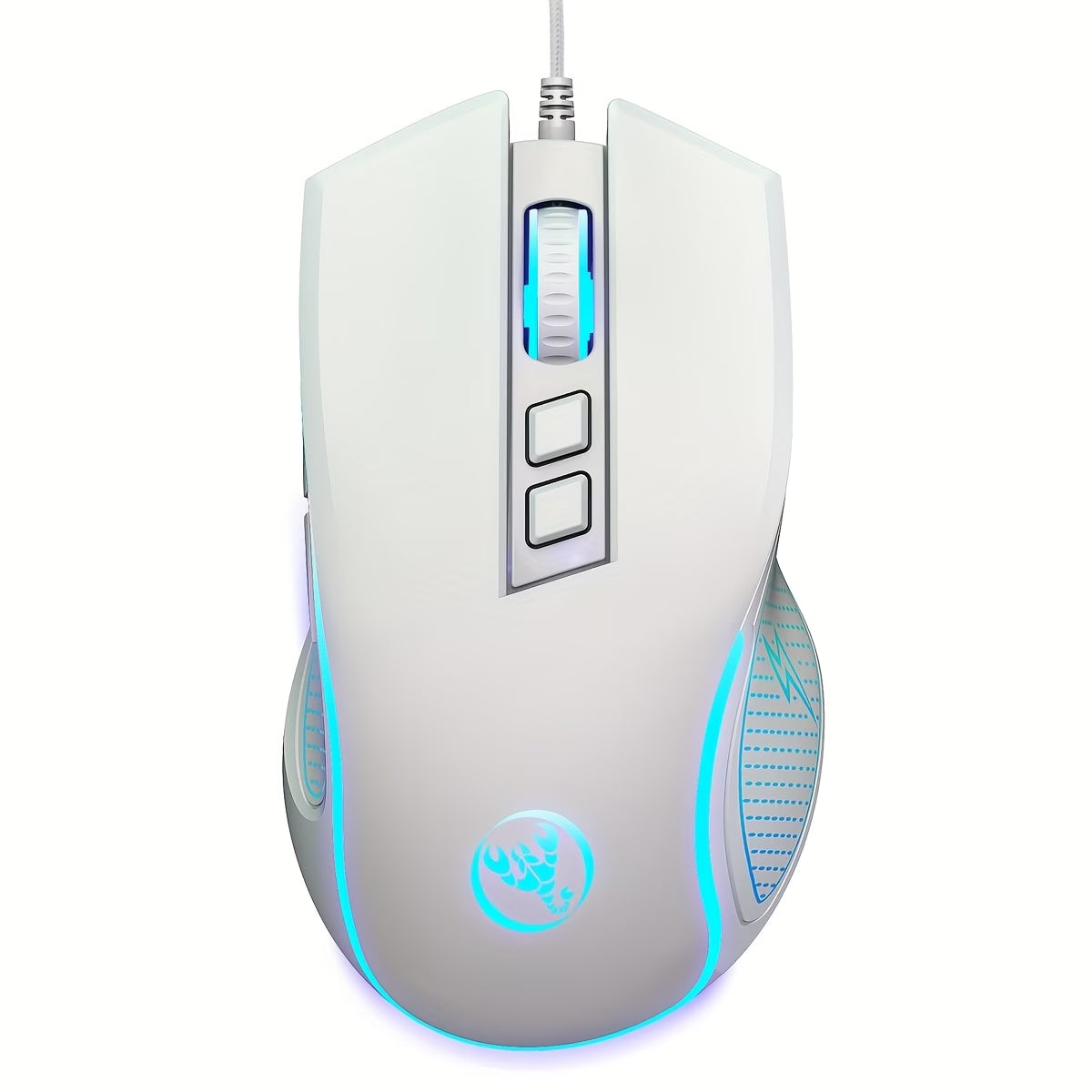 White RGB Wired Mouse