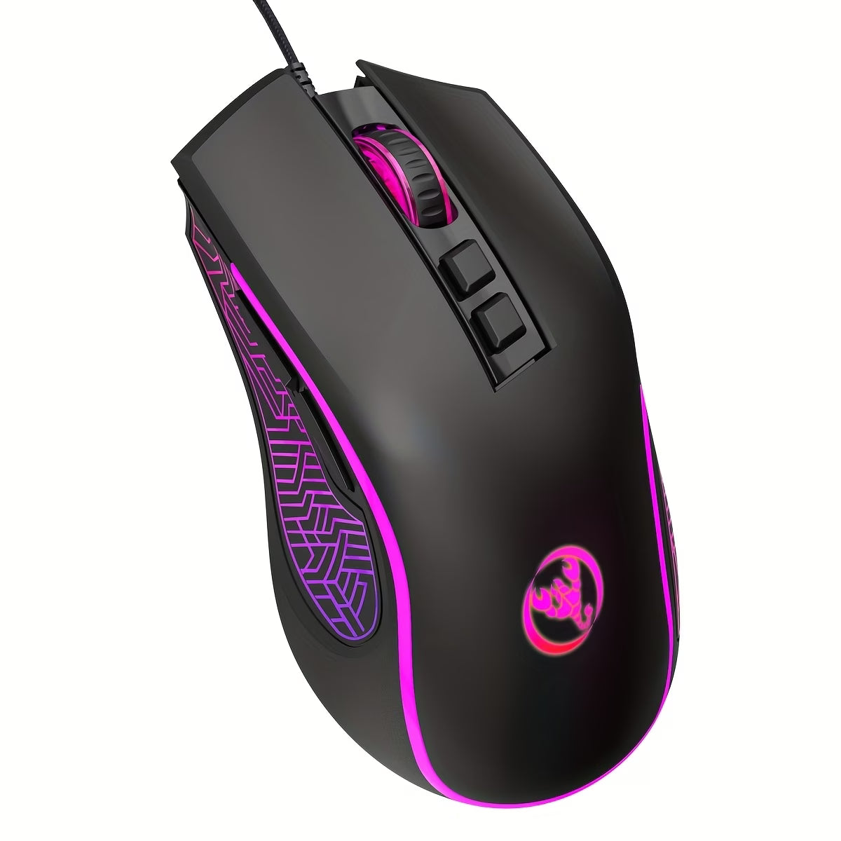 Black RGB Wired Mouse