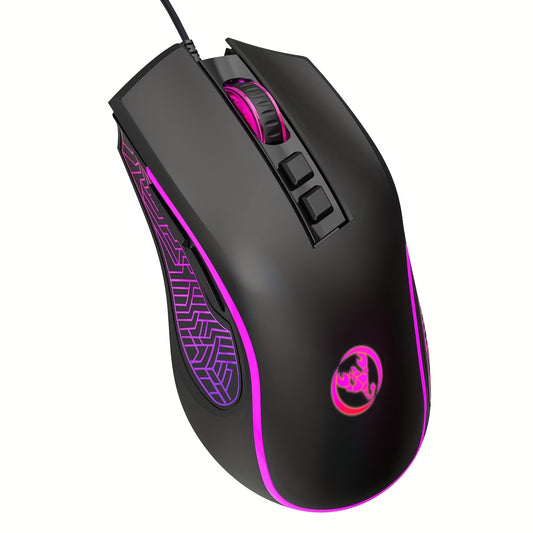 Black RGB Wired Mouse
